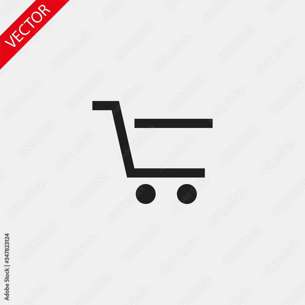 icon- cart shopping , lorem ipsum Flat design icon- cart shopping , lorem ipsum Flat design