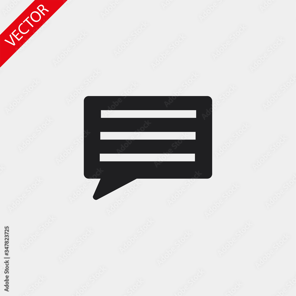 Chat sms vector icon , lorem ipsum Flat design Chat sms vector icon , lorem ipsum Flat design