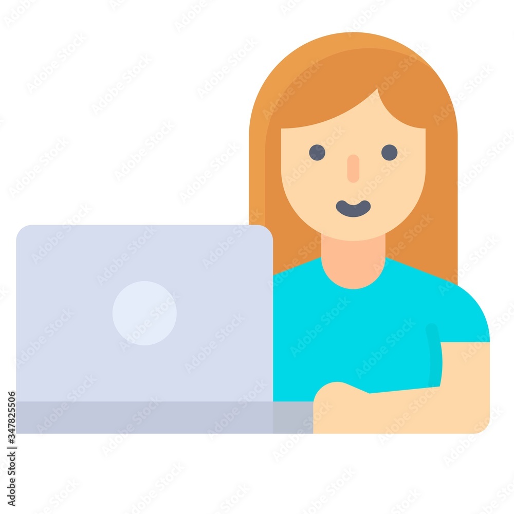 Woman working on laptop, work from home related Woman working on laptop, work from home related