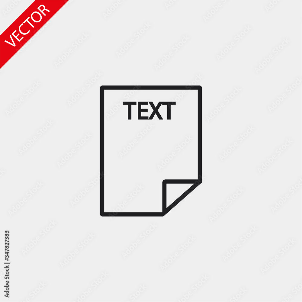 Text vector icon , lorem ipsum Flat design Text vector icon , lorem ipsum Flat design