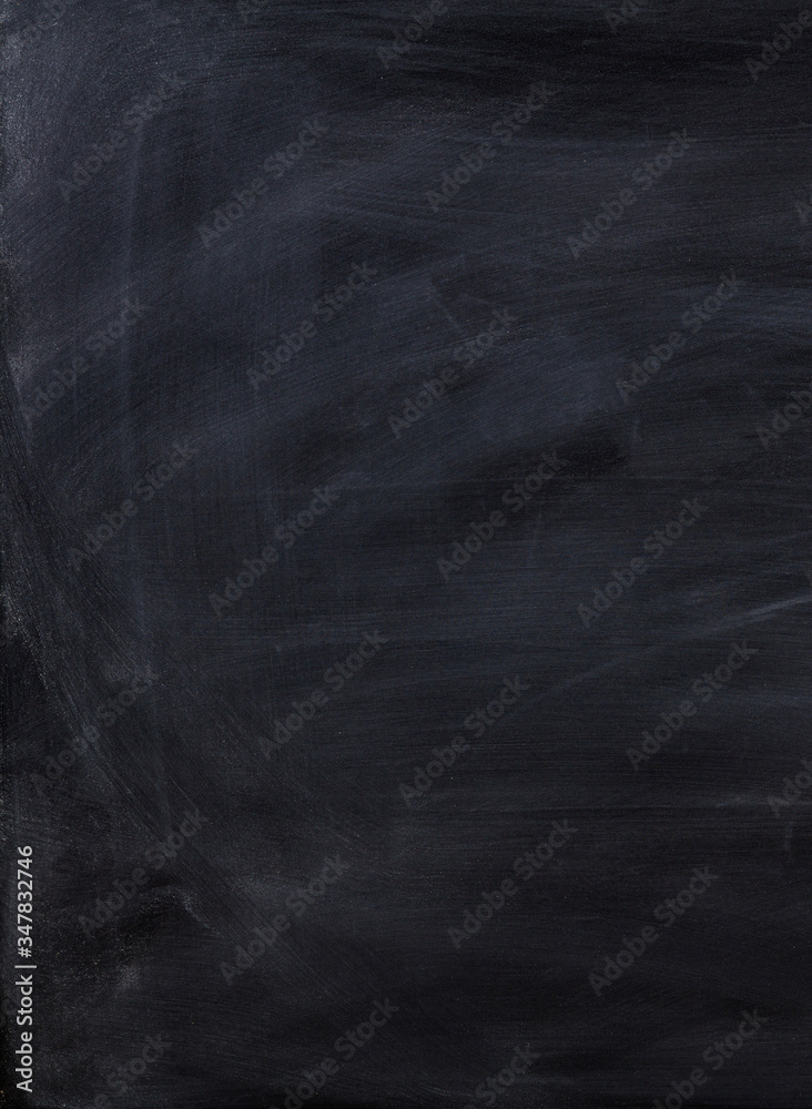 Black chalkboard background, texture. School class concept