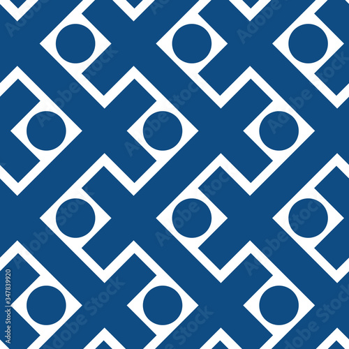 Decorative vector seamless pattern in scandi style