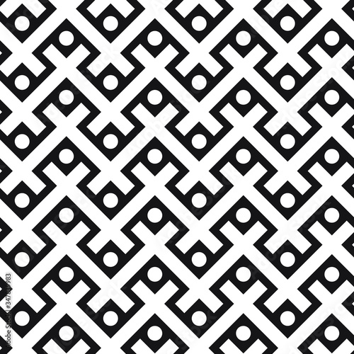 Decorative vector seamless pattern in scandi style