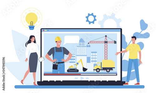 House building online streaming platform. Professional workers