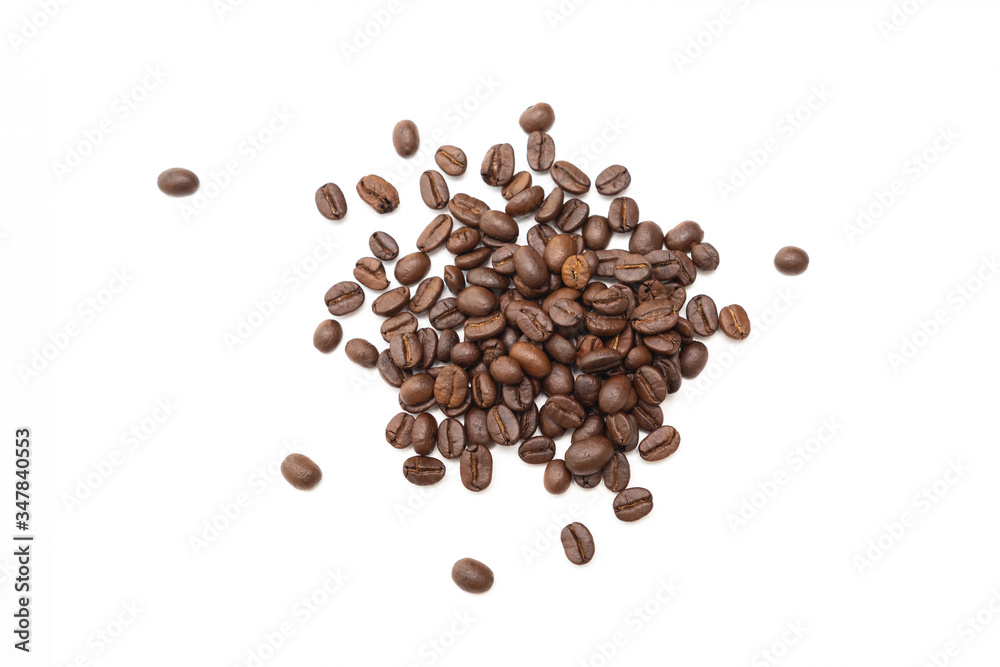 Coffee beans isolated on white background. Coffee beans isolated on white background.
