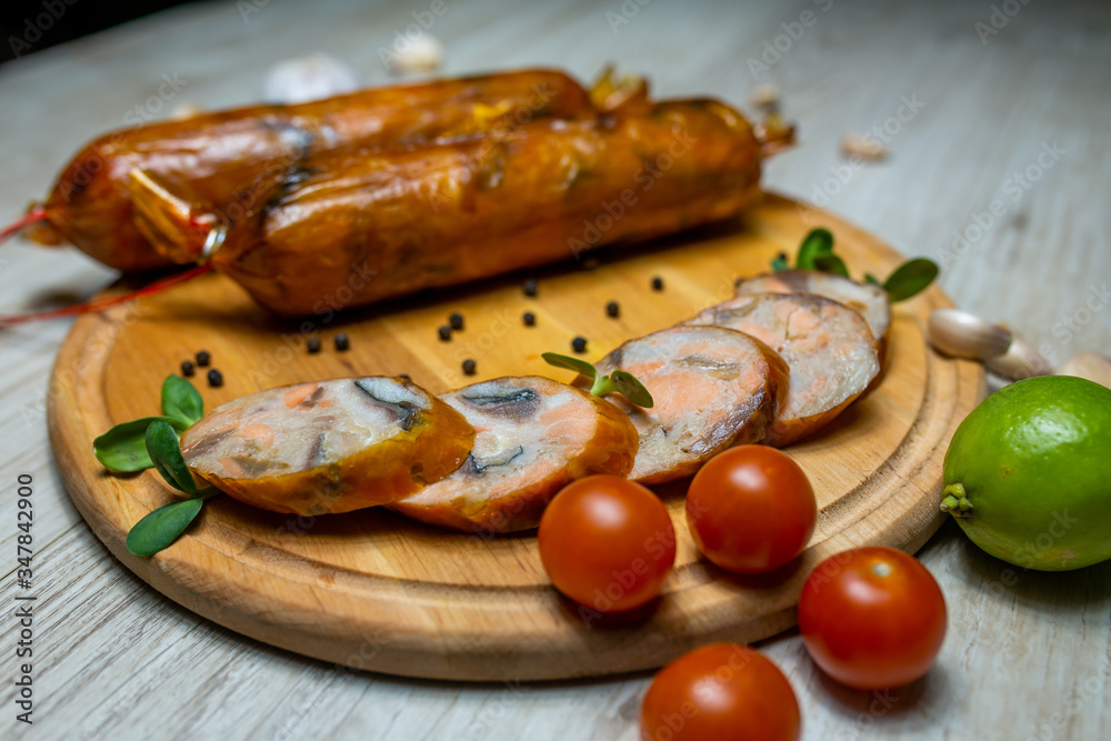 sliced sausage fish sliced sausage fish