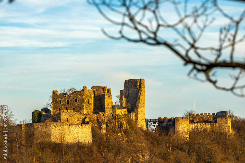 Fototapeta premium Ruins of Cornstejn, Czech Republic