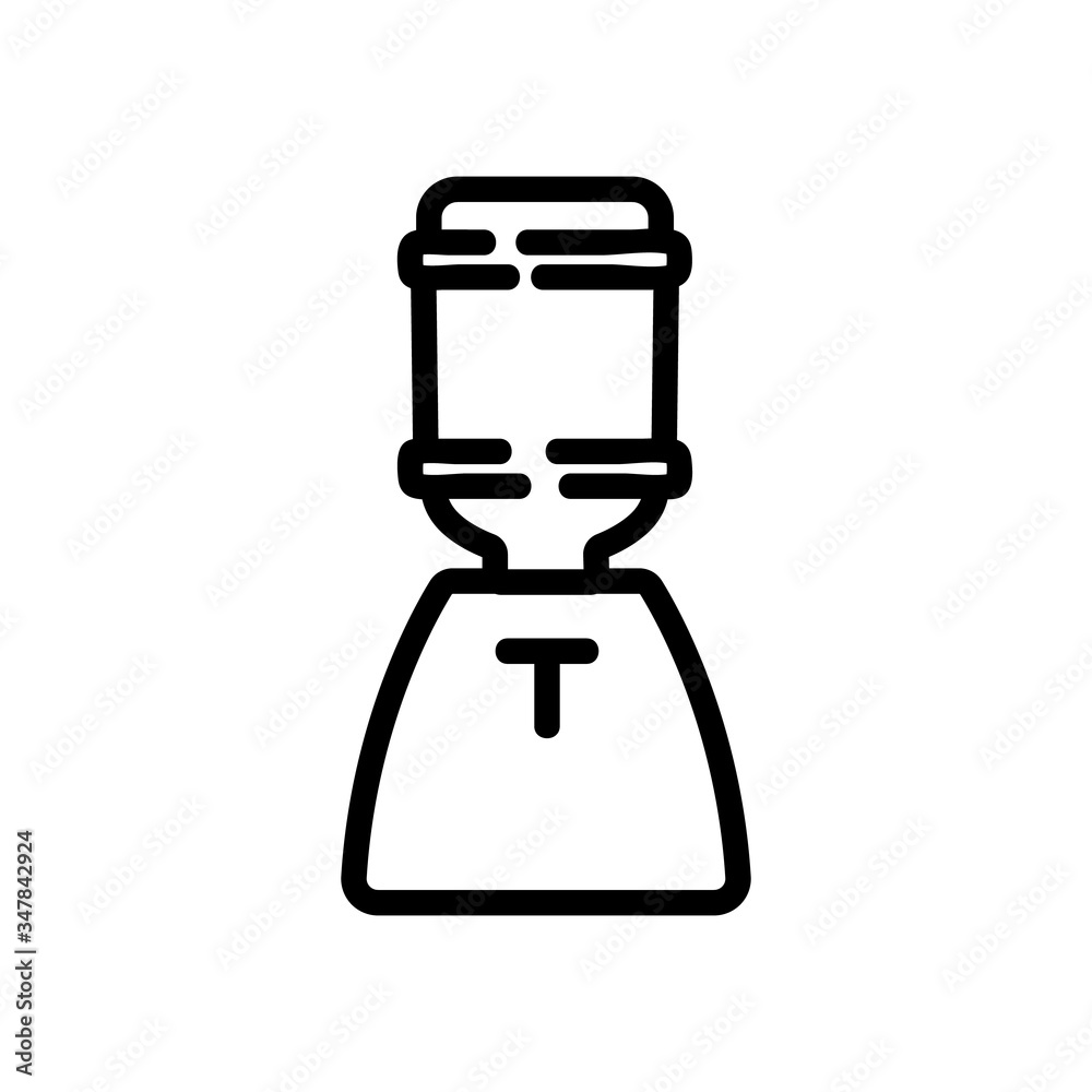 dispenser water tool icon vector. dispenser water tool sign. isolated contour symbol illustration dispenser water tool icon vector. dispenser water tool sign. isolated contour symbol illustration