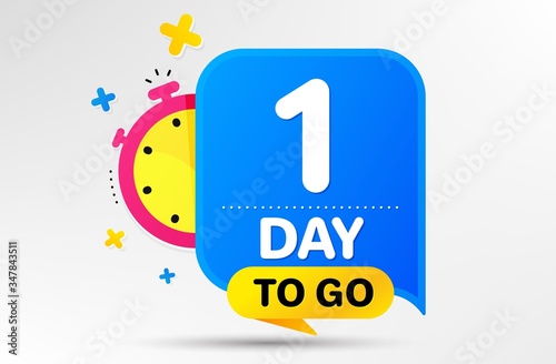 Countdown left days banner with timer
