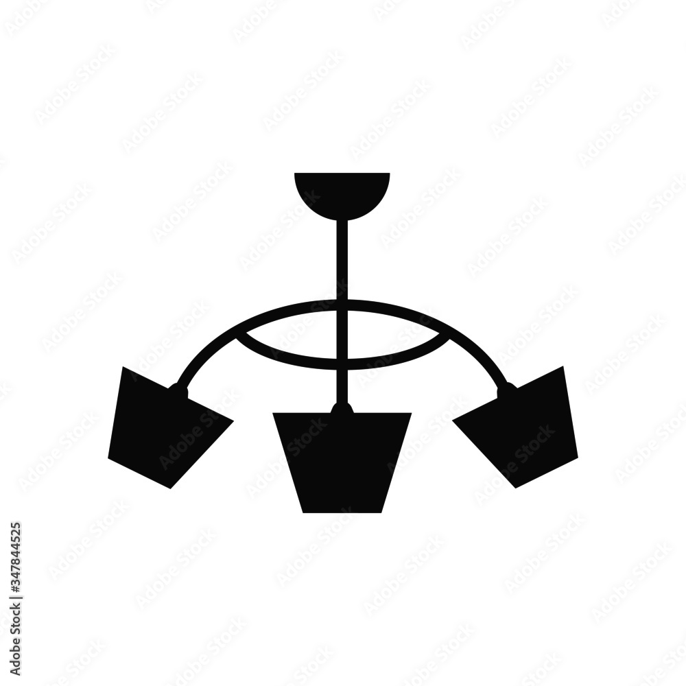 vector illustration of chandelier isolated icon vector illustration of chandelier isolated icon