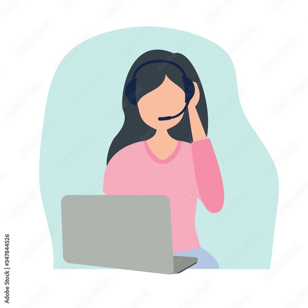 Girl with laptop sitting on the floor. Student during quarantine, online distance education. Girl with laptop sitting on the floor. Student during quarantine, online distance education.