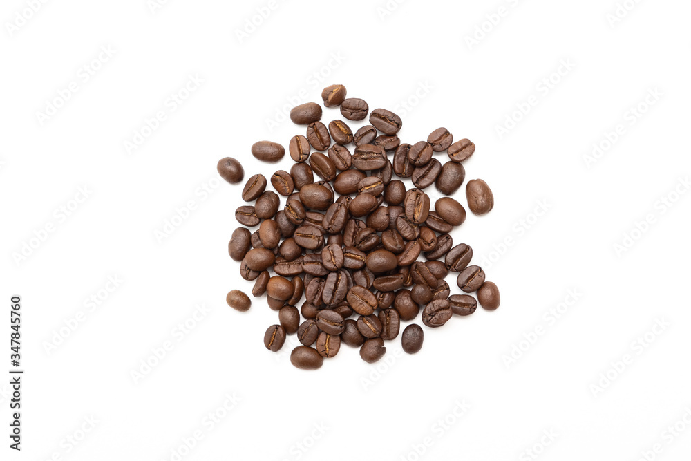 Coffee beans isolated on white background. Coffee beans isolated on white background.