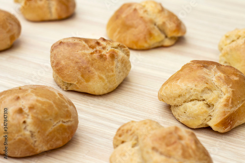 fresh baked bread, homemade french brioche