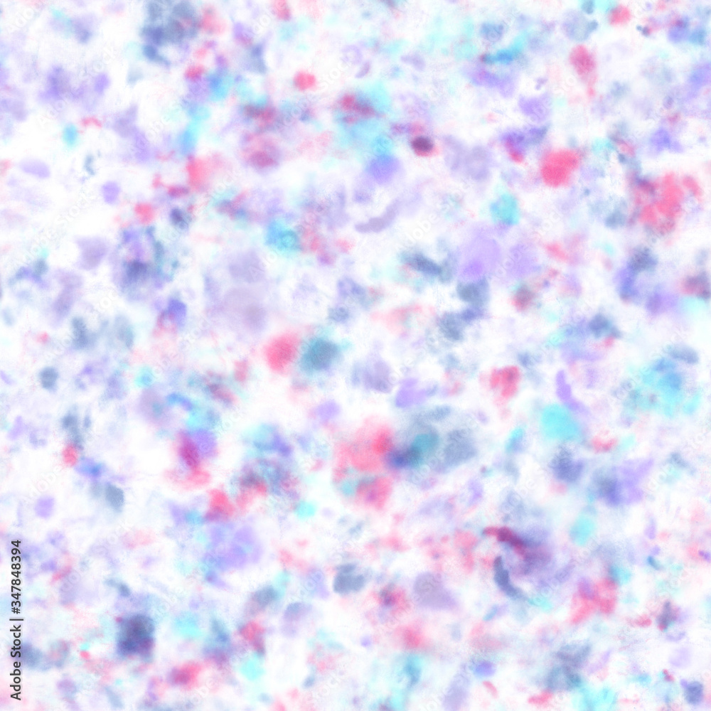 Fototapeta premium Tie dye shibori seamless pattern. Watercolour abstract texture.