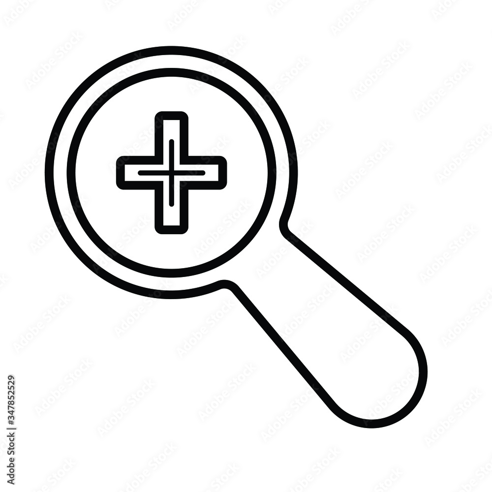 Obraz premium Zoom in and out icon vector