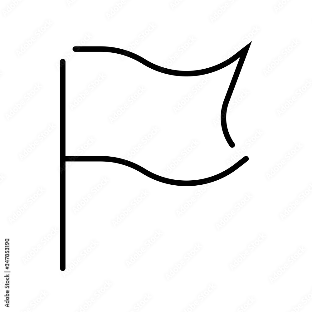 Flag - vector icon photo illustration Flag - vector icon photo illustration