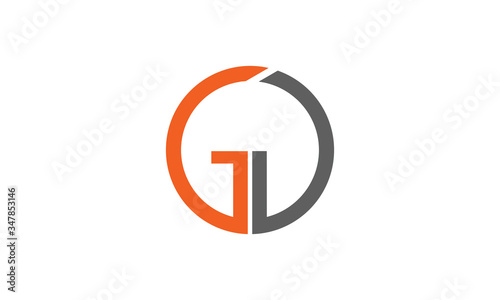 logo letter GD