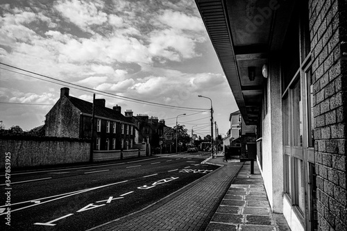 Ghost town - portrait of a town under lockdown photo