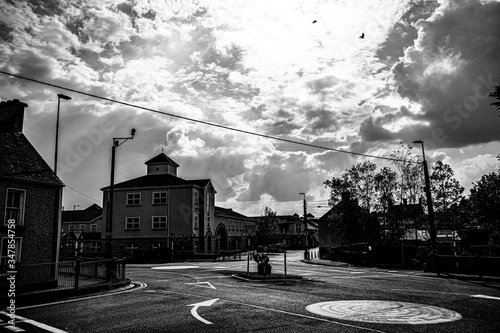 Ghost town - portrait of a town under lockdown photo