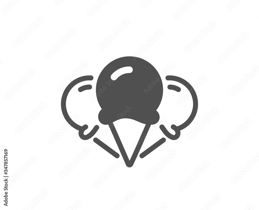 Ice creams cone icon. Vanilla sundae waffle cone sign. Frozen summer dessert symbol. Classic flat style. Quality design element. Simple ice creams icon. Vector Ice creams cone icon. Vanilla sundae waffle cone sign. Frozen summer dessert symbol. Classic flat style. Quality design element. Simple ice creams icon. Vector