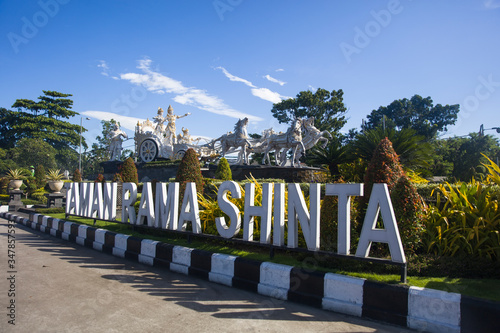 Taman Rama Shinta garden at Bali island photo