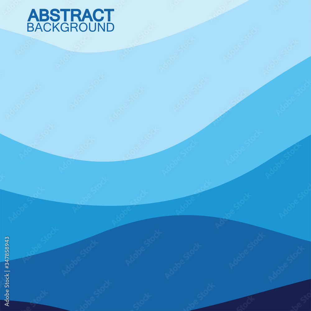 Blue wave vector abstract background flat design stock illustration Blue wave vector abstract background flat design stock illustration