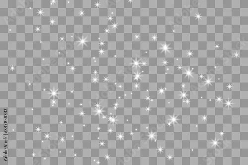 Shine light effect, png bright sparkle dust. Vector isolate