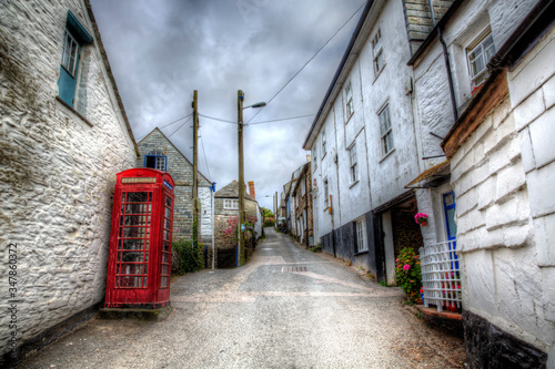 Narrow Street in Port Isaac in Cornwall