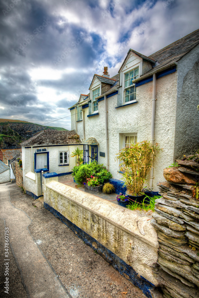 House in a British Village in Cornwall House in a British Village in Cornwall