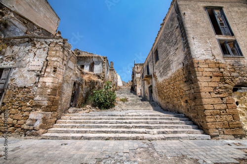 Ruins of Poggioreale, Sicily photo