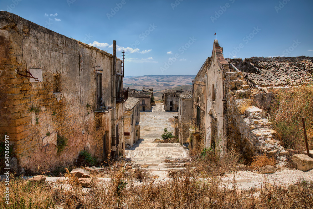 Ruins of Poggioreale, Sicily