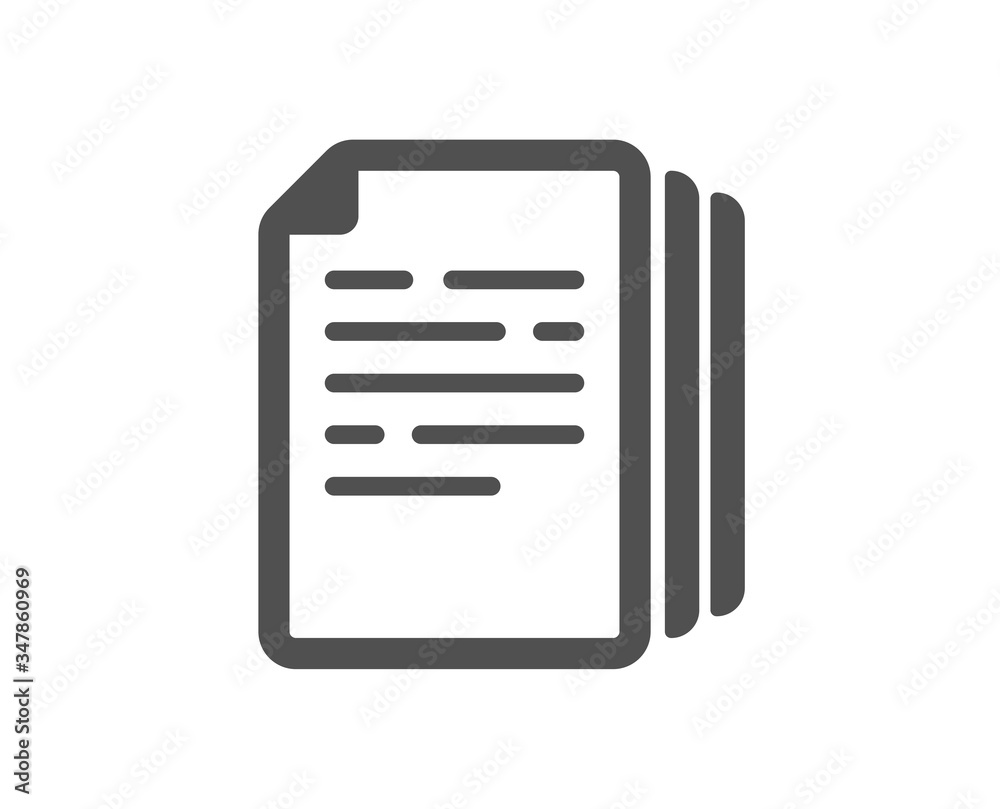 Copy documents icon. Doc file duplicates sign. Office note symbol. Classic flat style. Quality design element. Simple copy documents icon. Vector Copy documents icon. Doc file duplicates sign. Office note symbol. Classic flat style. Quality design element. Simple copy documents icon. Vector