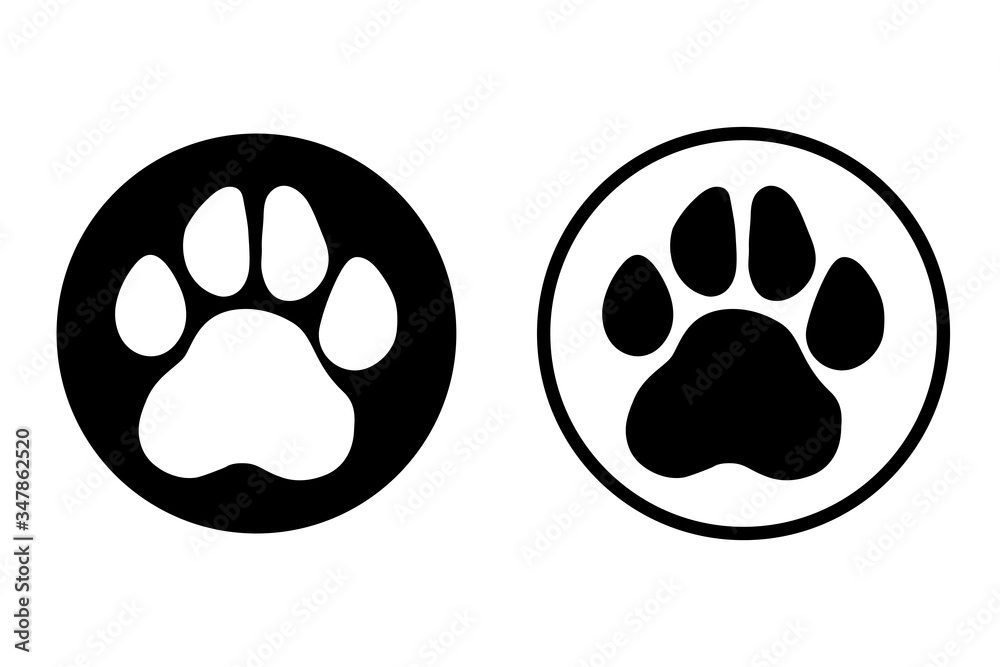 Paw Print icon. Vector. symbol for web site Computer and mobile Paw Print icon. Vector. symbol for web site Computer and mobile