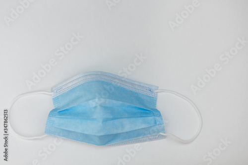 medical protective mask on a white background