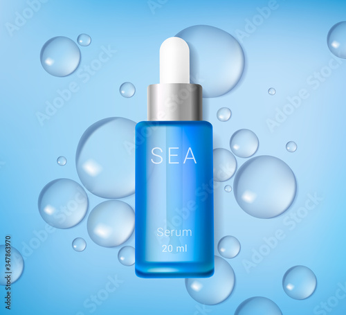 Moisturizing cosmetics ads template