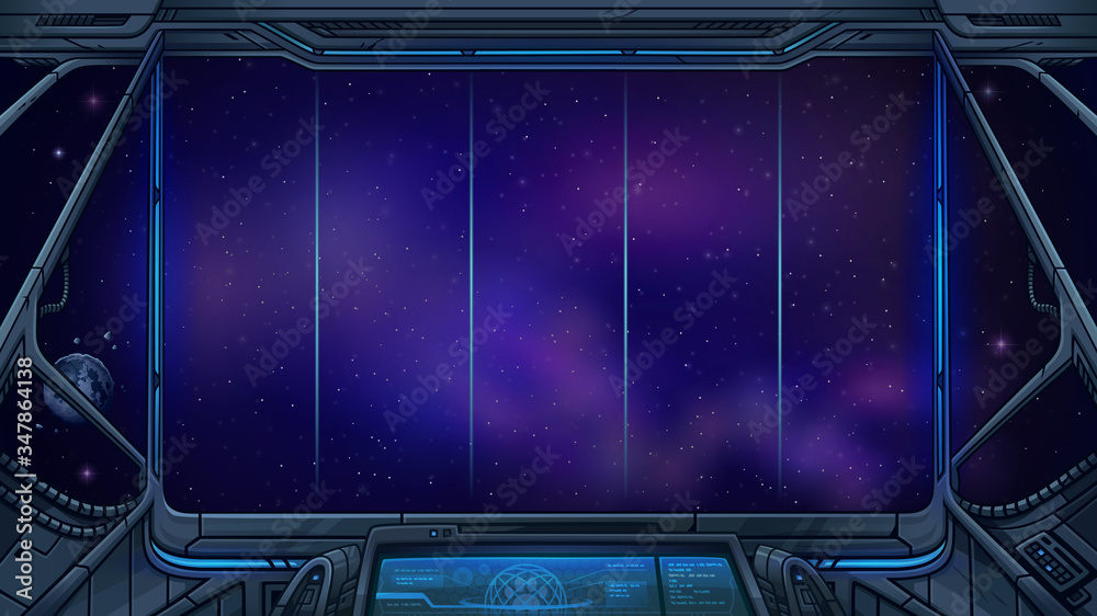 Obraz premium Background for space slot game. Vector illustration