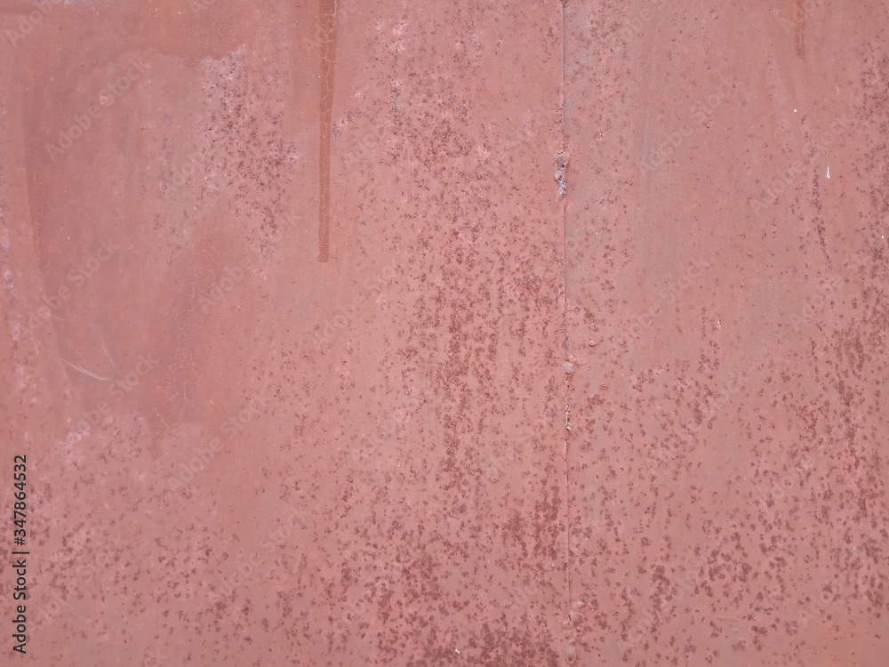 Metal red burgundy paint old cracked background