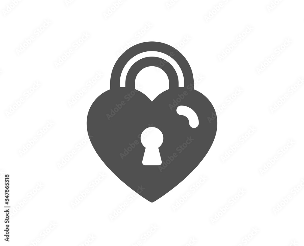 Love lock icon. Honeymoon bridge locker sign. Couple relationships symbol. Classic flat style. Quality design element. Simple love lock icon. Vector Love lock icon. Honeymoon bridge locker sign. Couple relationships symbol. Classic flat style. Quality design element. Simple love lock icon. Vector