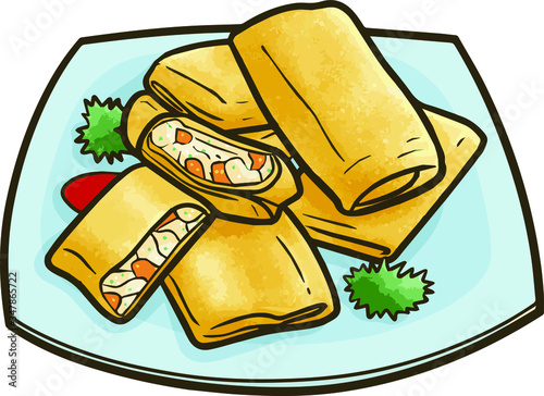 Funny and yunny Risol, a delicious traditional snack from indonesia