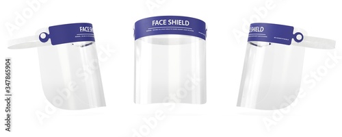 Face shield 3D medical visualization, Surgical equipment