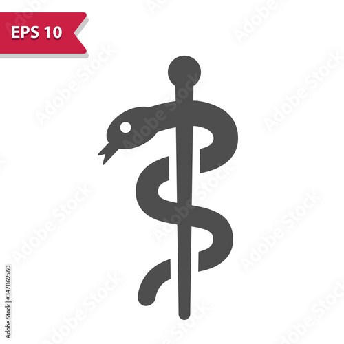Rod of Asclepius Icon
