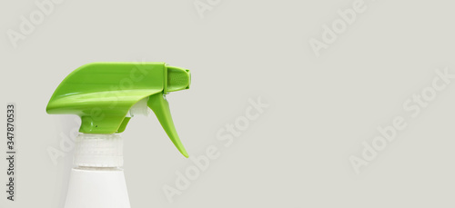 Hand plastic sprayer trigger for disinfectant and sanitizer