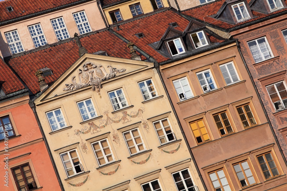 Fototapeta premium Rynek in Warsaw, Poland