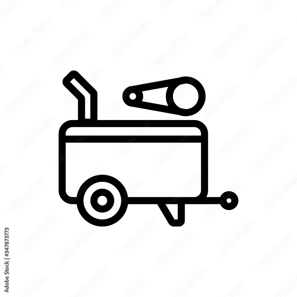 portable engine icon vector. portable engine sign. isolated contour symbol illustration portable engine icon vector. portable engine sign. isolated contour symbol illustration