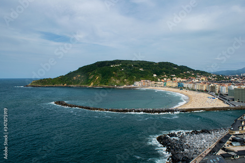 Fototapeta Naklejka Na Ścianę i Meble -  Panoramic view of San Sebastian