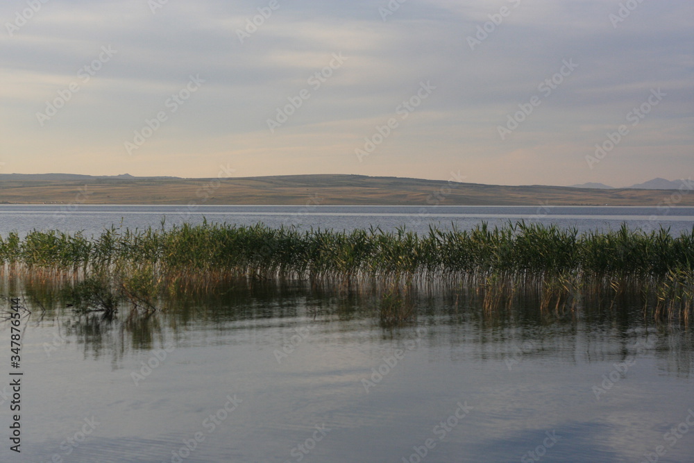 Lake view background, natural country