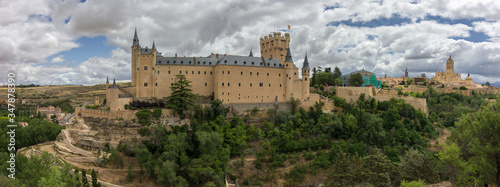 View of the Alcazar of Segovia (Spain)