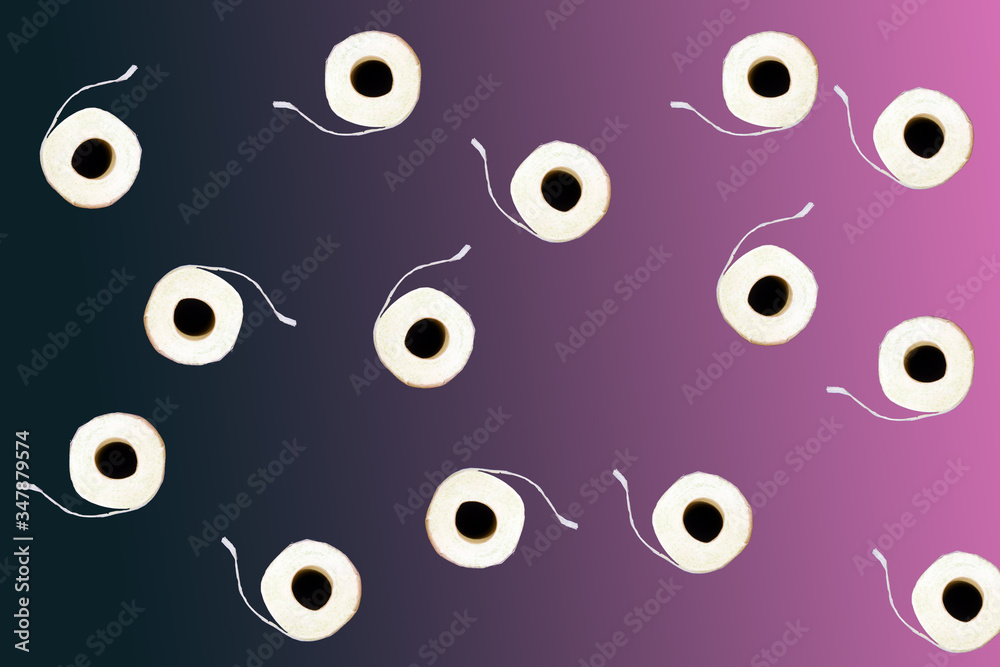 Toilet paper pattern. Gradient background. Covid-19 trends. Social distance Toilet paper pattern. Gradient background. Covid-19 trends. Social distance