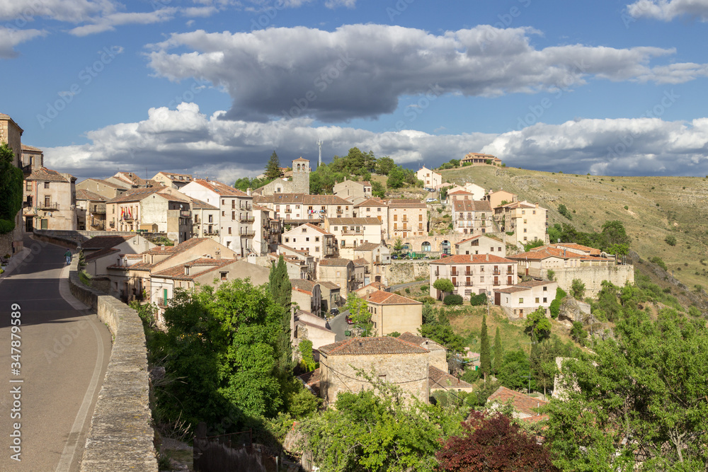Naklejka premium View of village Sepulveda (Spain)