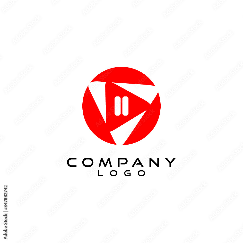 play button logo design vector play button logo design vector